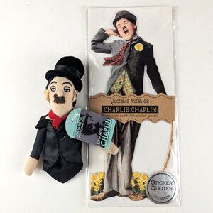 Charlie Chaplin Notecard & Finger Puppet Lot